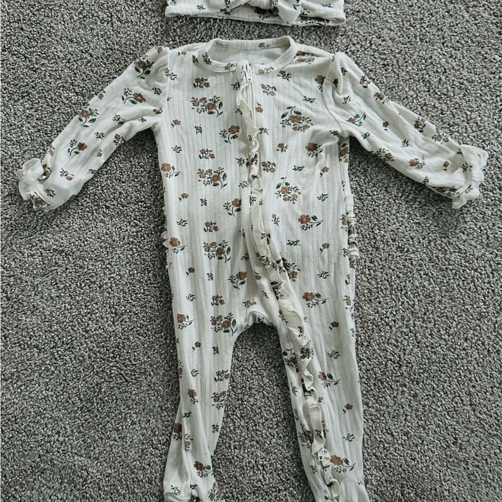 Little Me Floral Kids One Piece